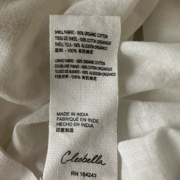 Cleobella Ivory Midi Dress Sz XS - Picture 10 of 12